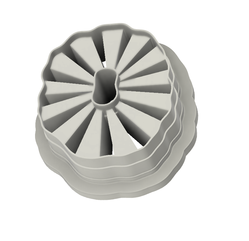 STL Organic Sun Rays | 3 sizes | (for 3D printing only)