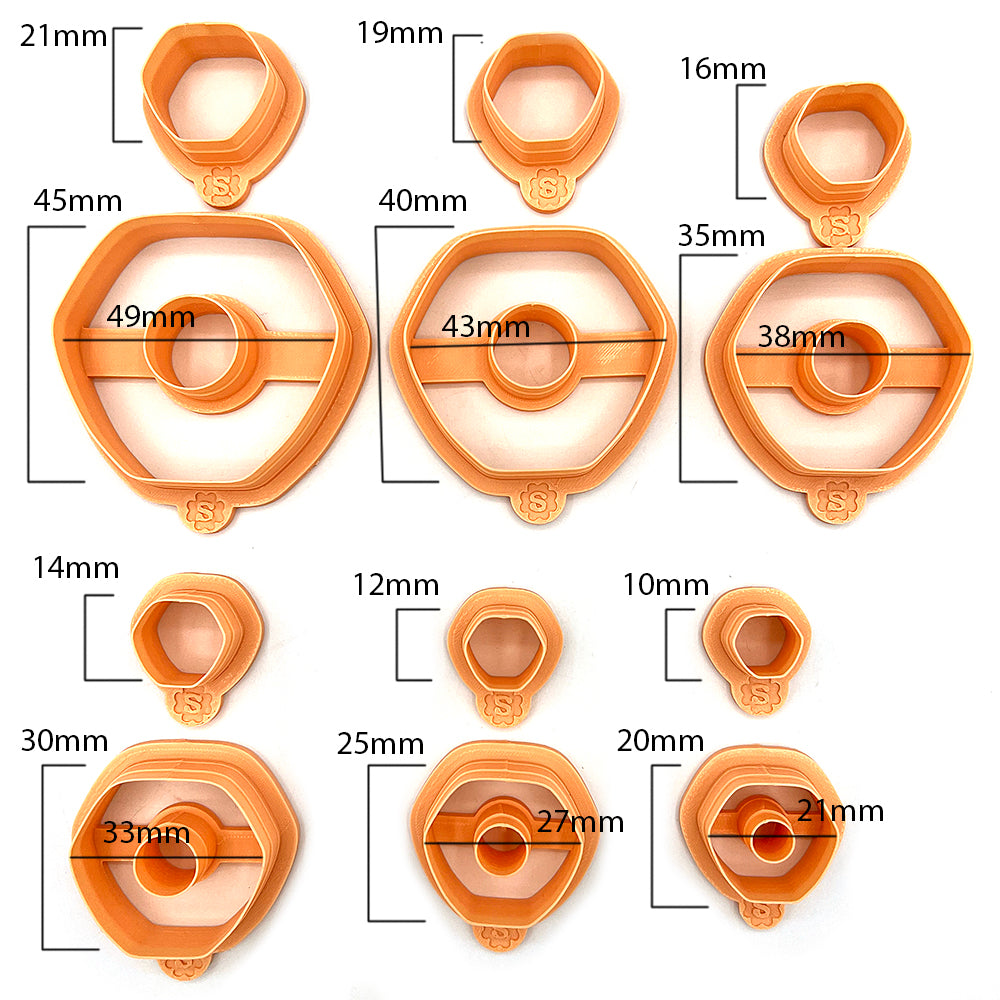 Organic Pebble Donut incl top (2 cutters)