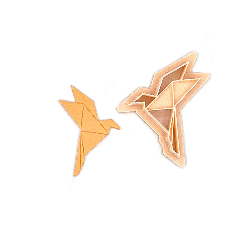 Origami Bird of Paradise | Polymer clay cutter