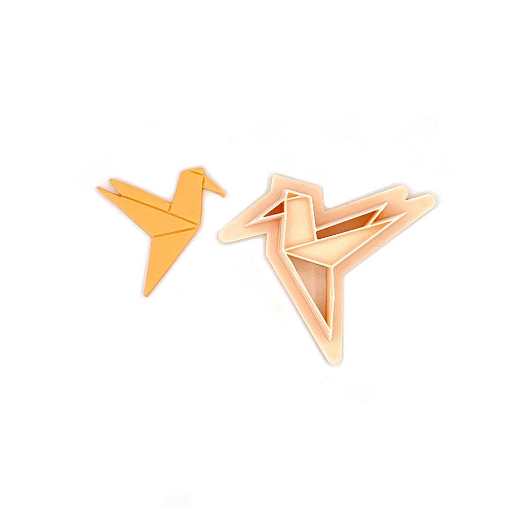 Origami Humming Bird | Polymer clay cutters