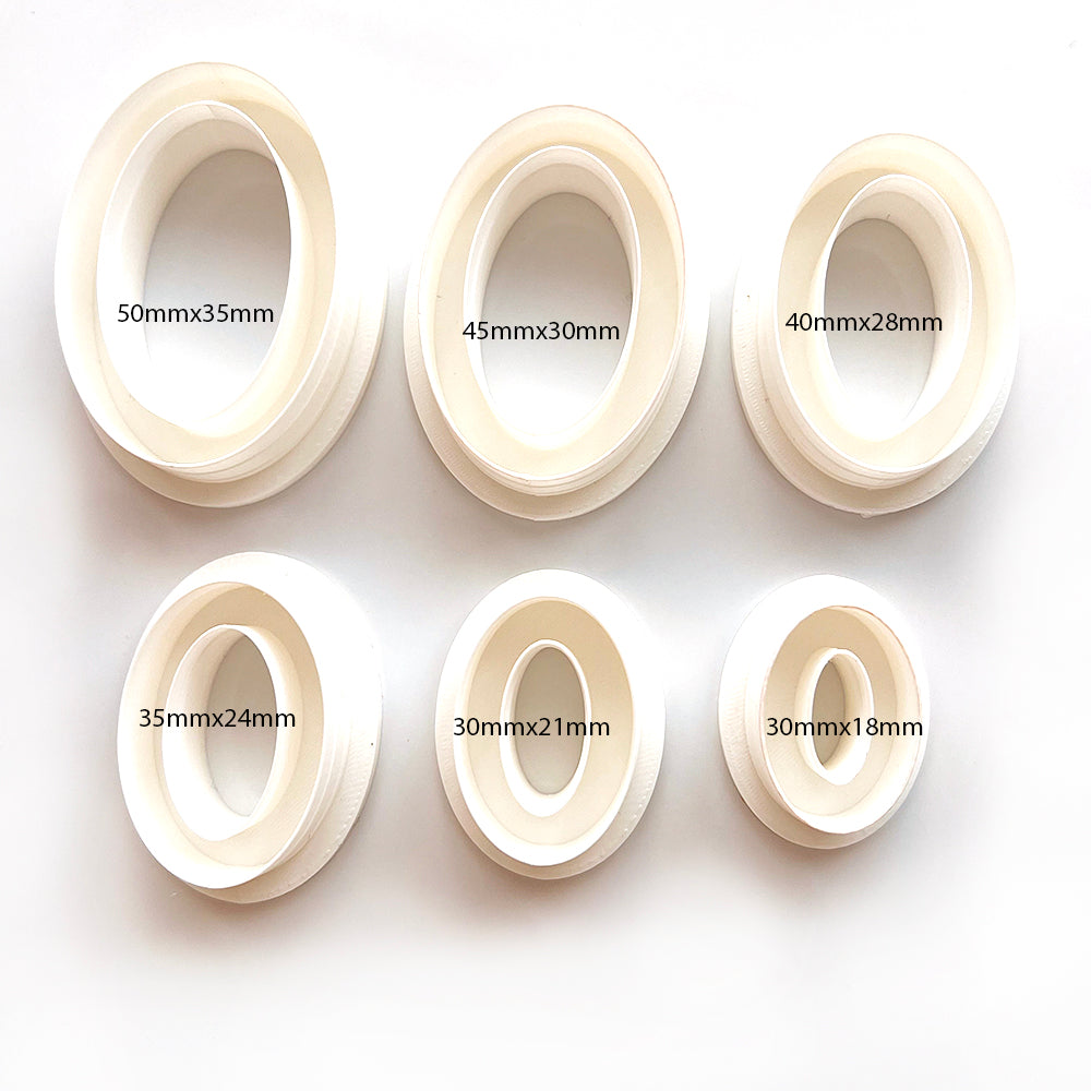 Thin Oval | Polymer Clay Cutter | Polymer clay cutter