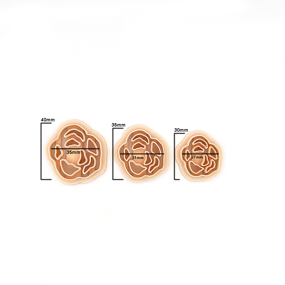 Open Rose | Polymer clay cutter