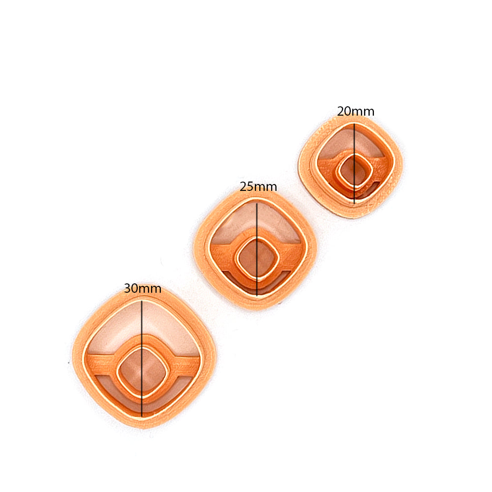 Rounded Diamond | Polymer Clay Cutter | Polymer clay cutter