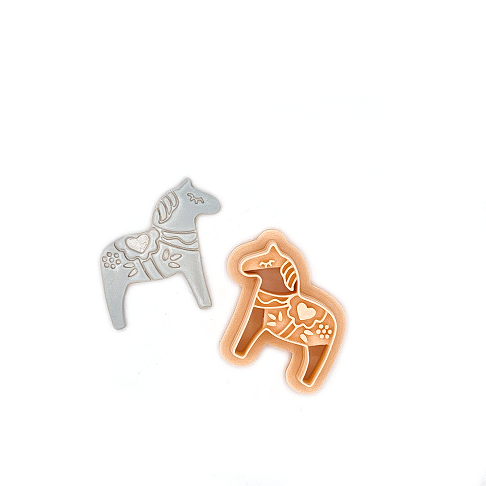 Scandinavian Folklore Horse | Polymer clay cutter