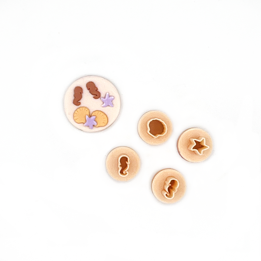 Sea Life Deco MINI Cutters (4pcs) approximately 8 mm