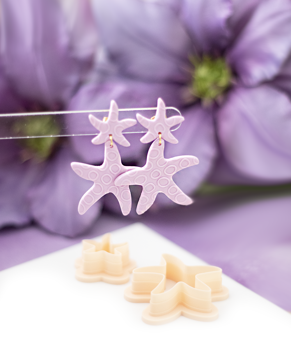 Starfish Set | Polymer clay cutter