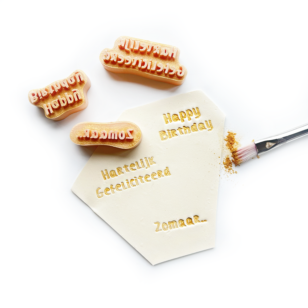 Polymer Clay Stamps Various Tag/Label | 50