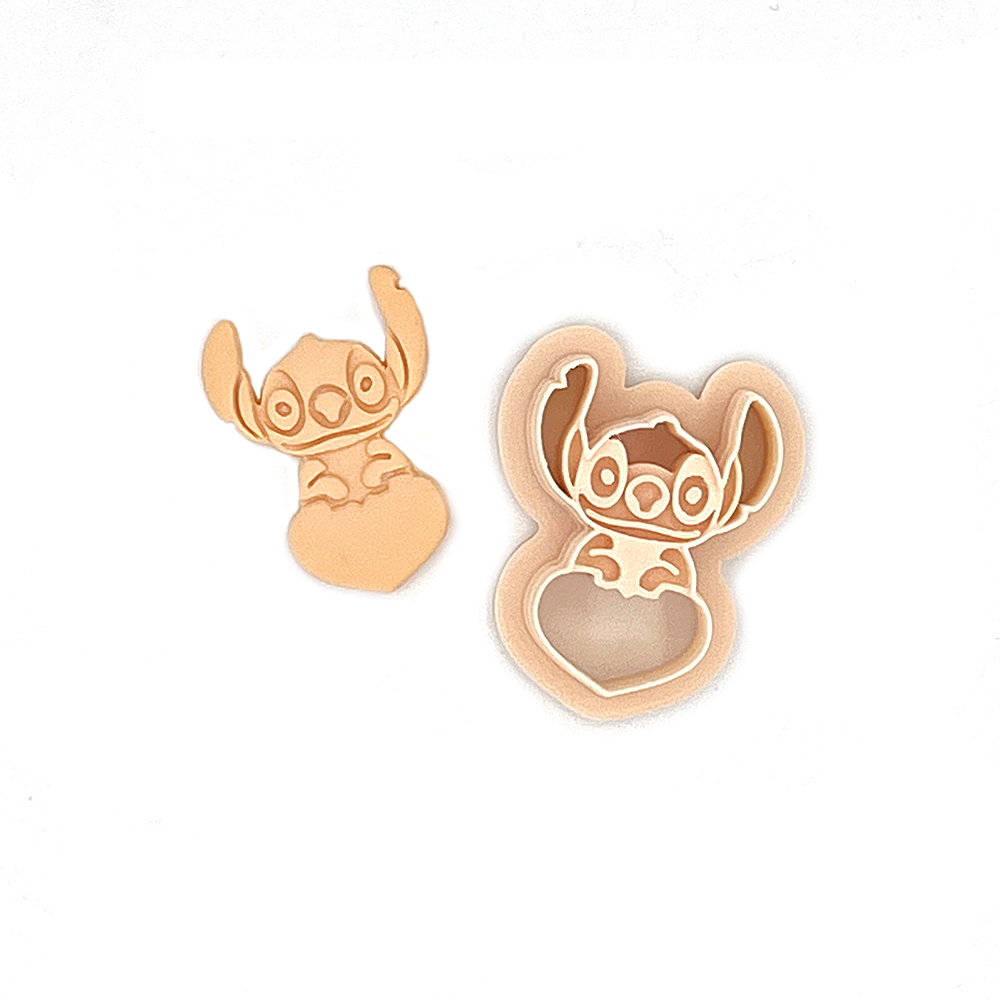 Stitch with heart | Polymer clay cutter