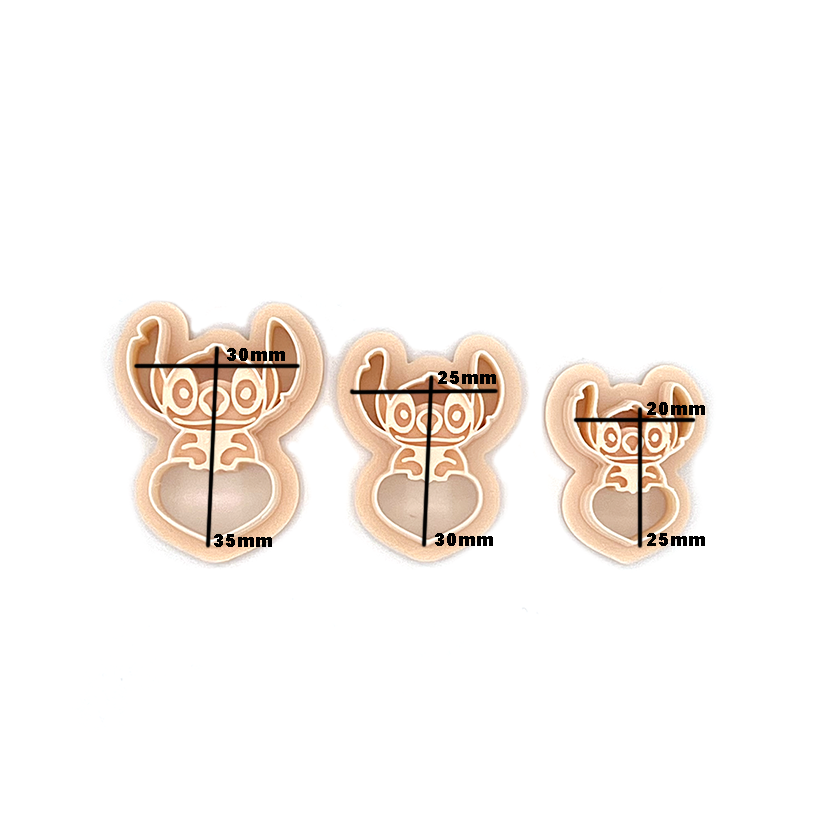 Stitch with heart | Polymer clay cutter