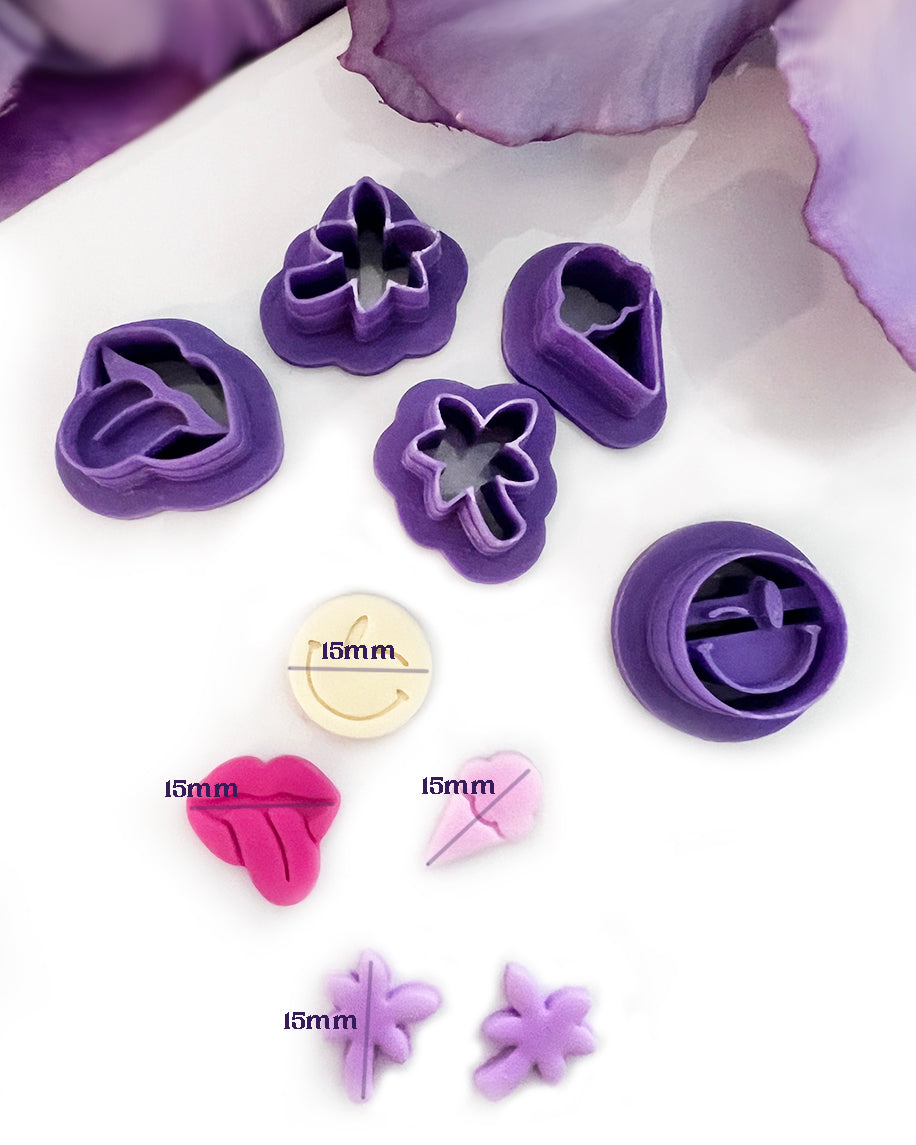 Studs / tops I Hot Summer Studs 15mm | Polymer Clay Cutter | Polymer clay cutter