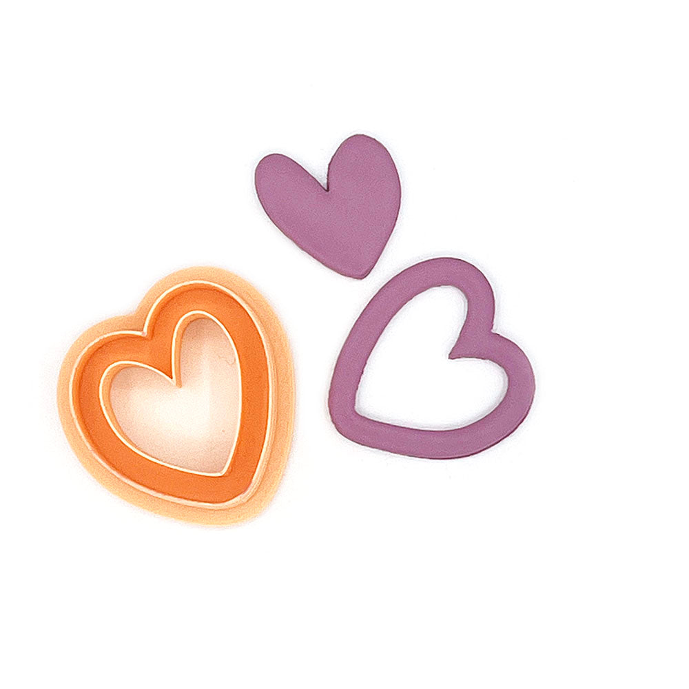 Thin Heart | Polymer Clay Cutter | Polymer clay cutter 