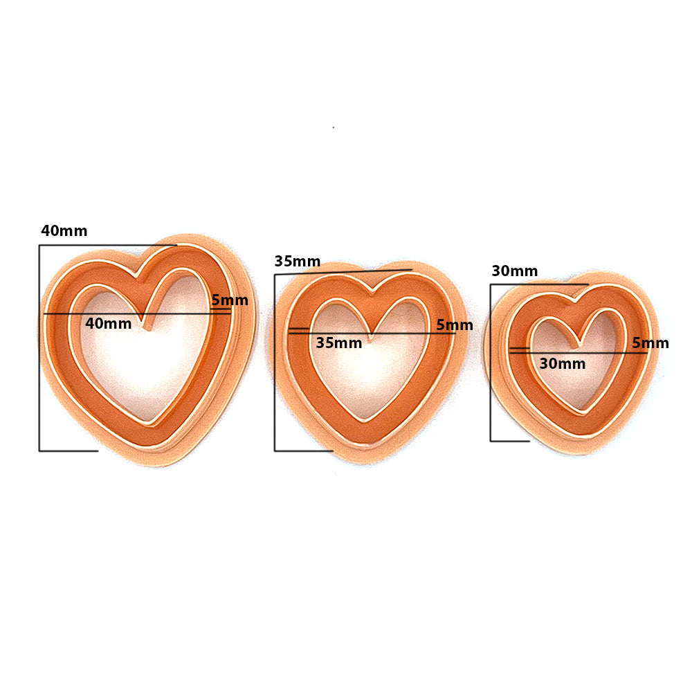 Thin Heart | Polymer Clay Cutter | Polymer clay cutter 