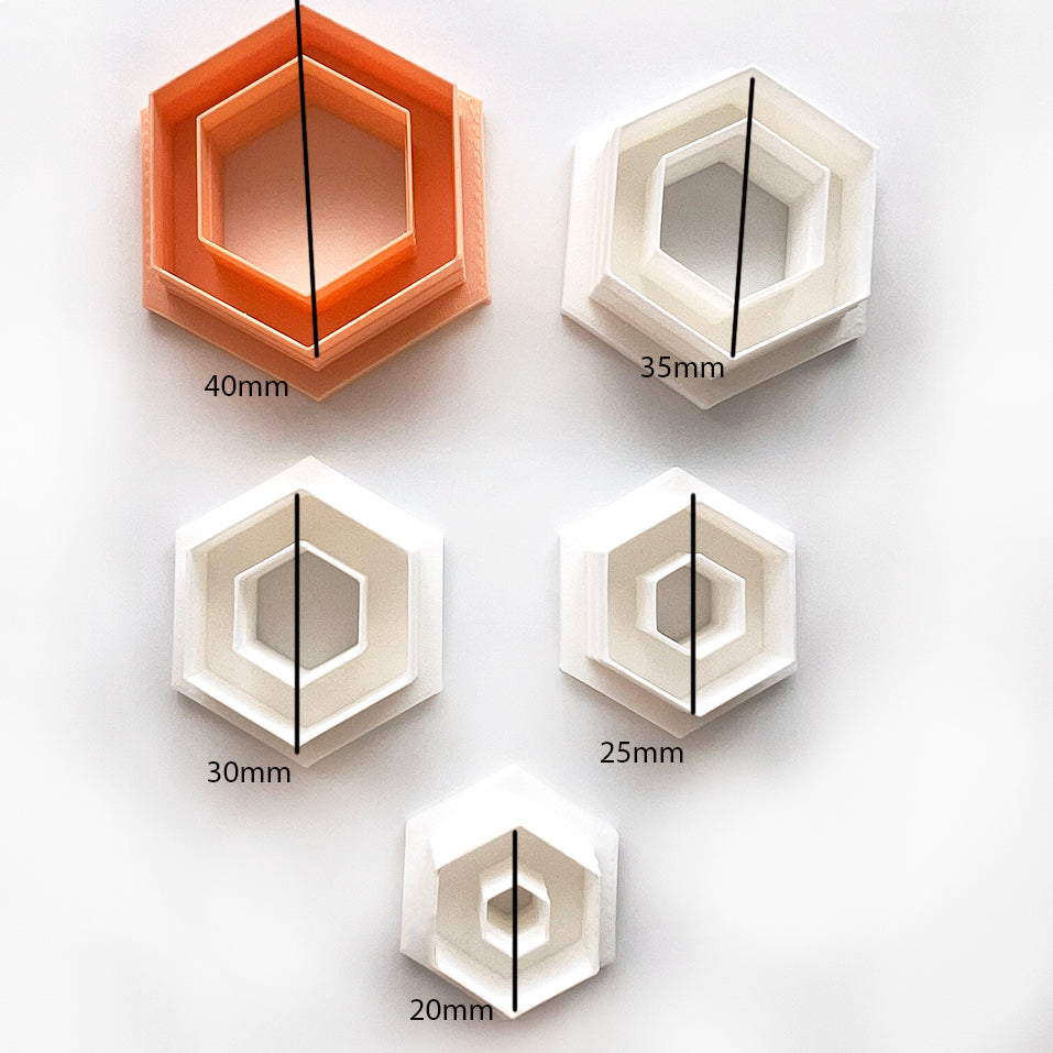 Thin Hexagon | Polymer Clay Cutter | Polymer clay cutter