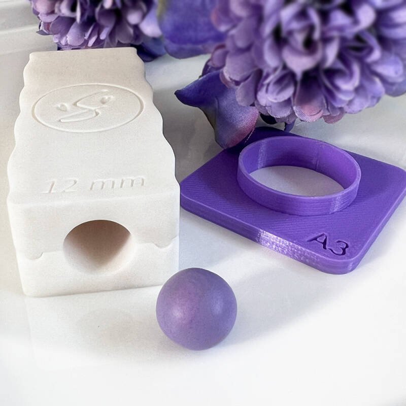 Bead Roller Sphere 12mm + measurement circle