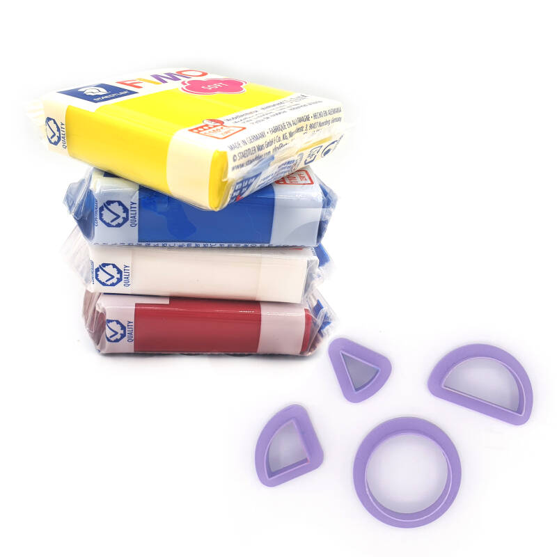 4 FIMO basic colours for the Jewellery Street colour recipes