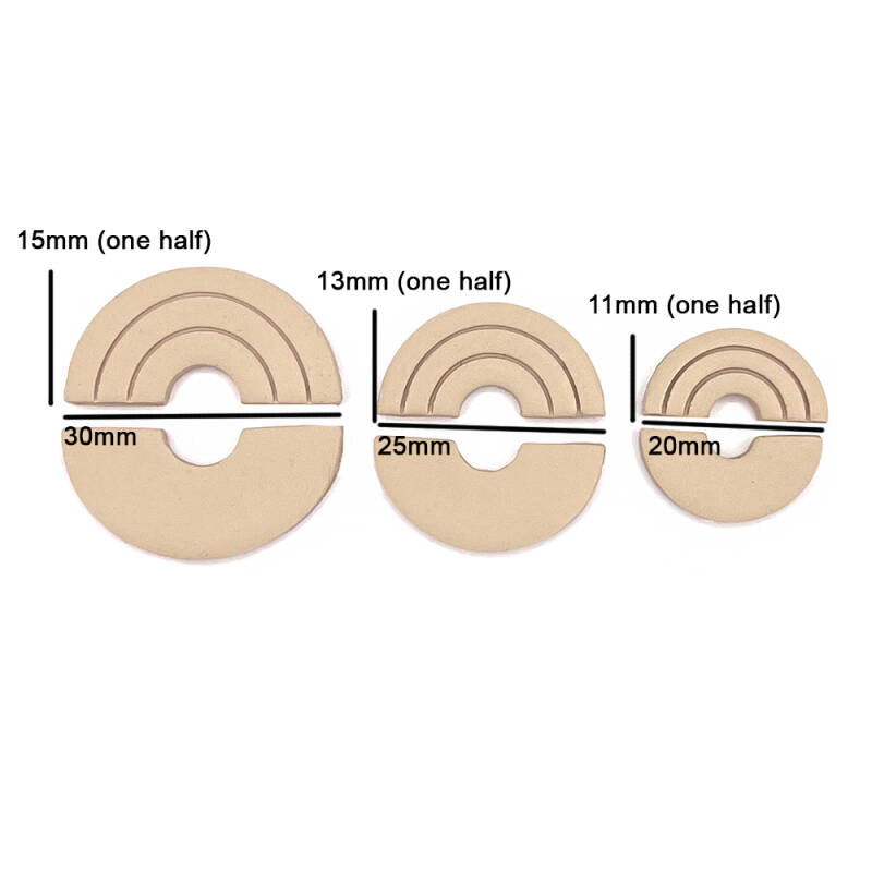 Lined Half Hoop Set (3 cutters to mix and match)