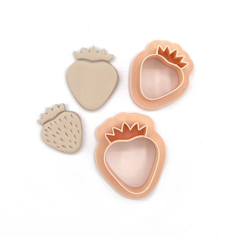 Strawberry | Strawberry | Polymer Clay Cutters | Polymer Clay Shapes