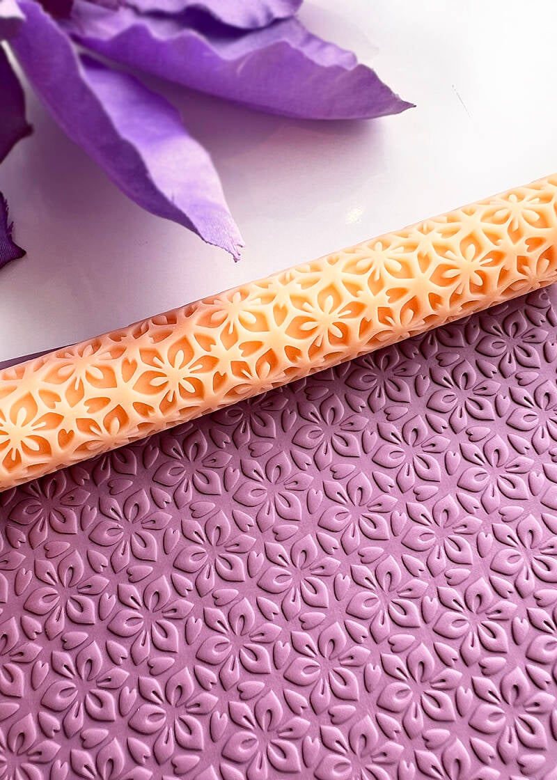 Texture Roller Lily Hearts