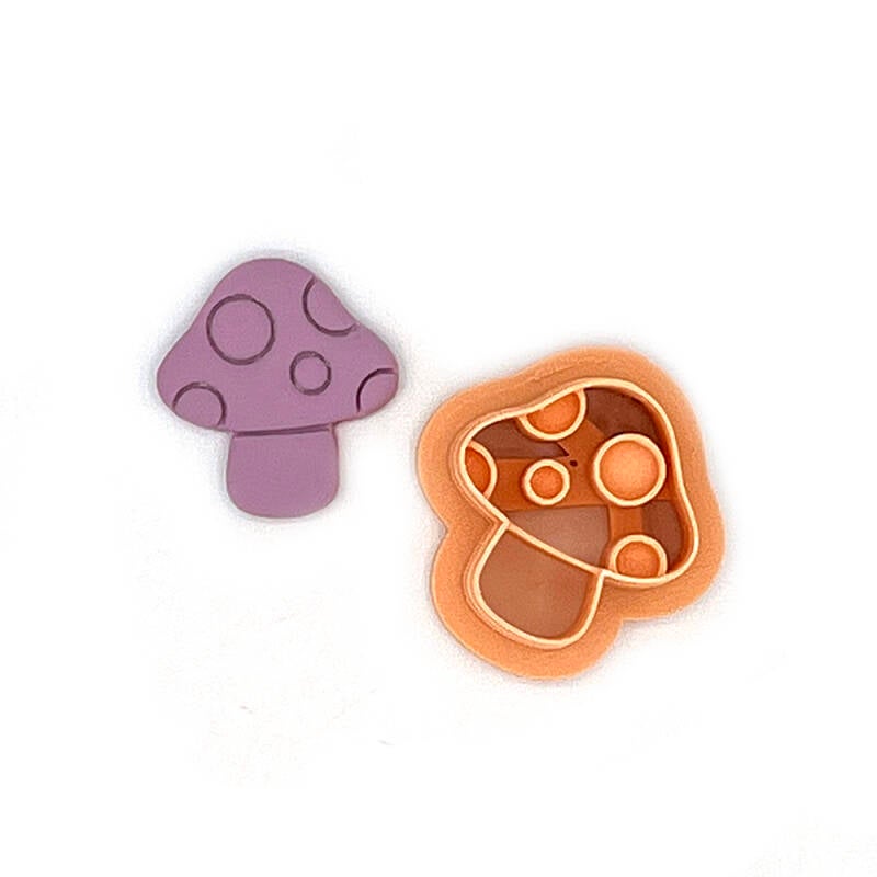 Mushroom with Dots | Polymer Clay Cutter | Polymer clay cutter