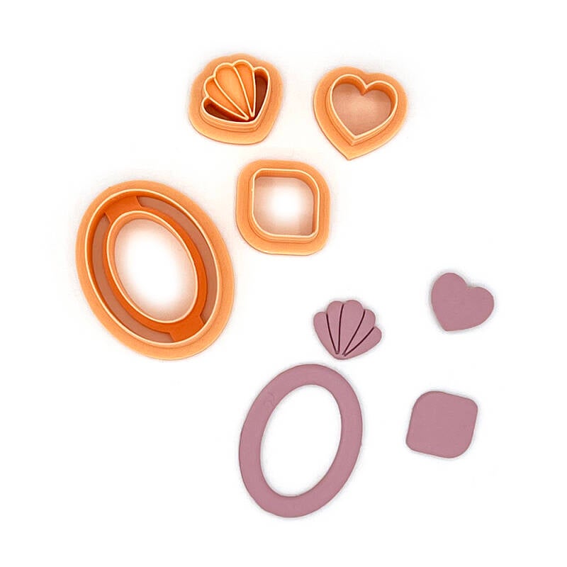 Open Oval set (4 cutters) | Polymer Clay Cutter | Polymer clay cutter