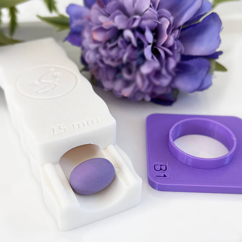 Bead Roller Ovoid 15 mm + measurement circle