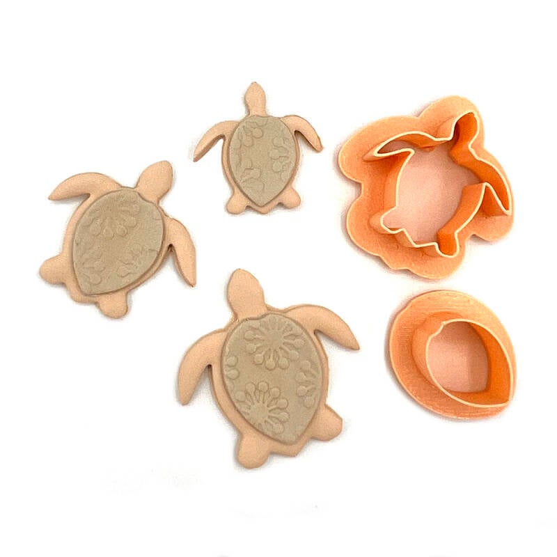 Sea Turtle with Shell (2 pcs)
