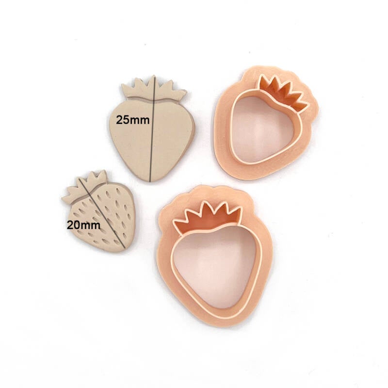Strawberry | Strawberry | Polymer Clay Cutters | Polymer Clay Shapes