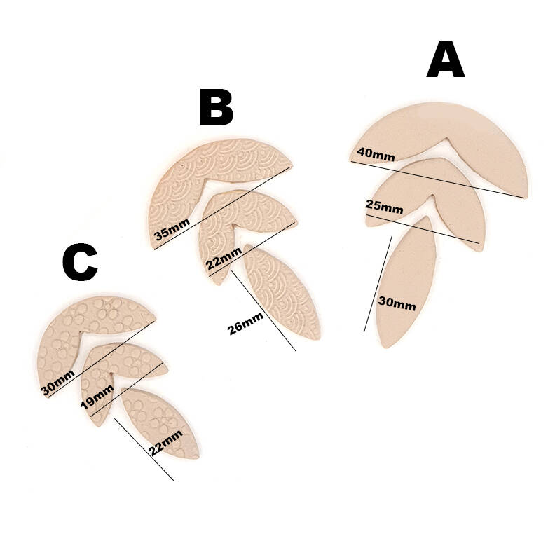 Triple Leaf Earring set