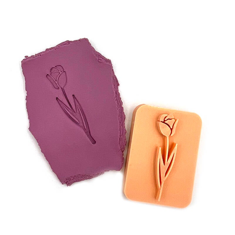 Clay stamp Tulip (30mm)