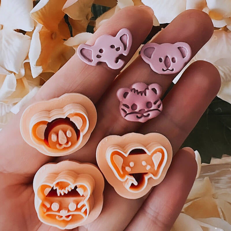 Zoo animals (3 cutters) 16mm